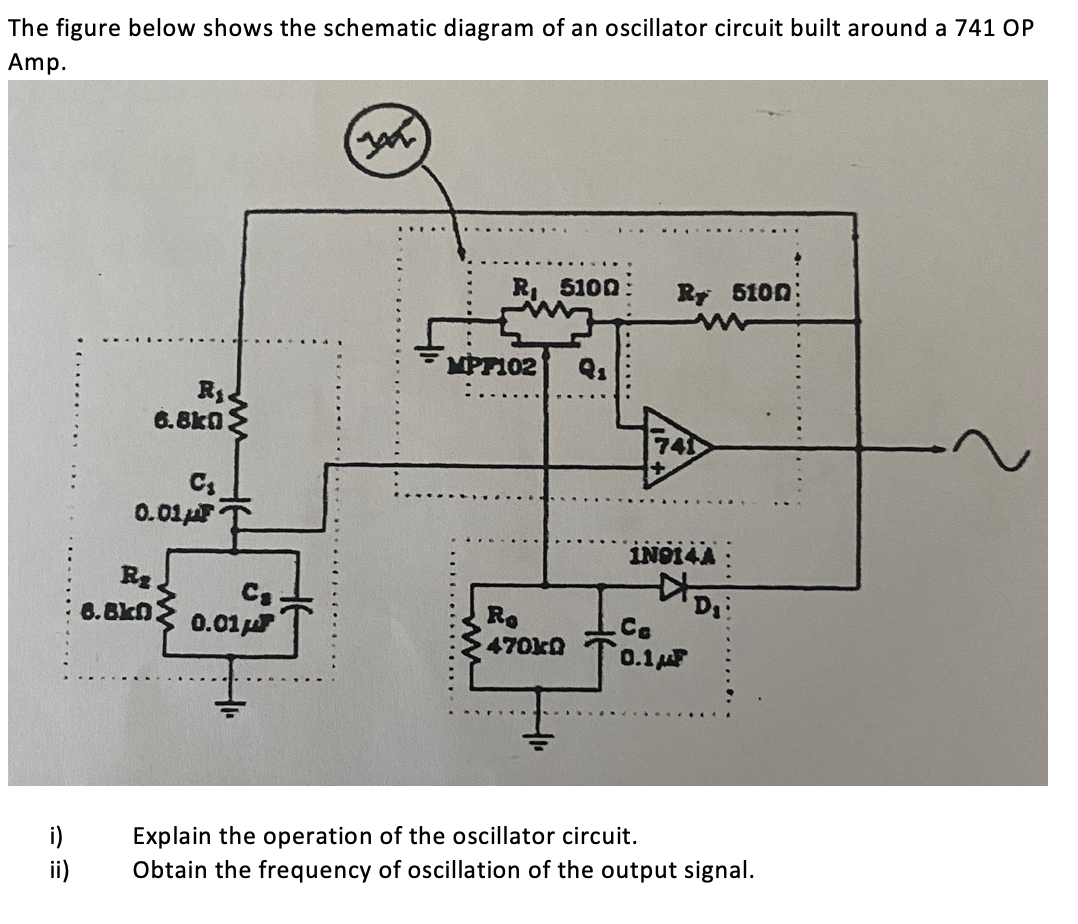 Solved The figure below shows the schematic diagram of an | Chegg.com