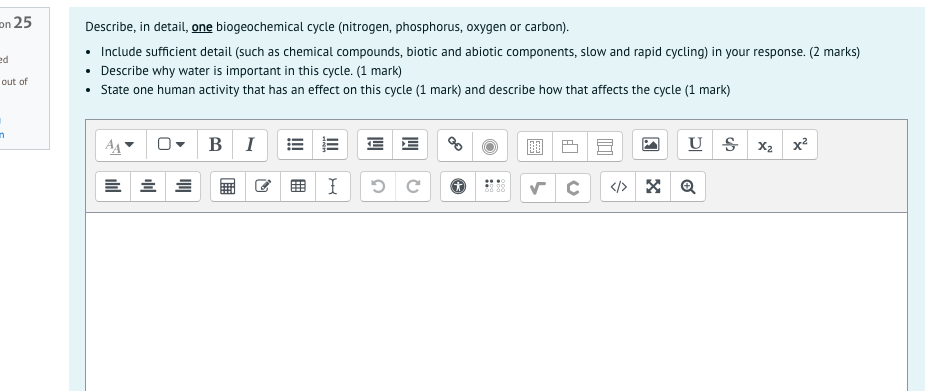 Solved on 25 ed out of n Describe, in detail, one | Chegg.com
