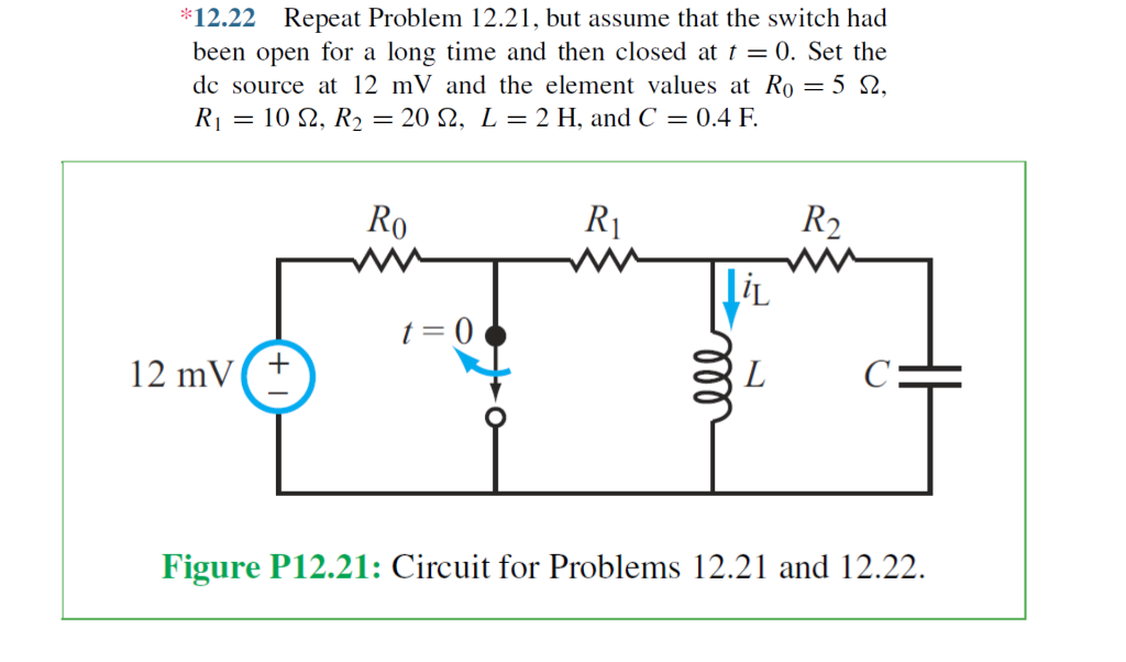 *12.22 Repeat Problem 12.21, but assume that the | Chegg.com