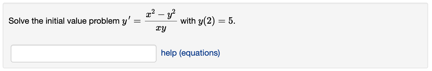 Solved Solve The Initial Value Problem Y X2 Y2xy ï With Chegg Solved Solve The Initial Value Problem Y X2 Y2xy ï With Chegg