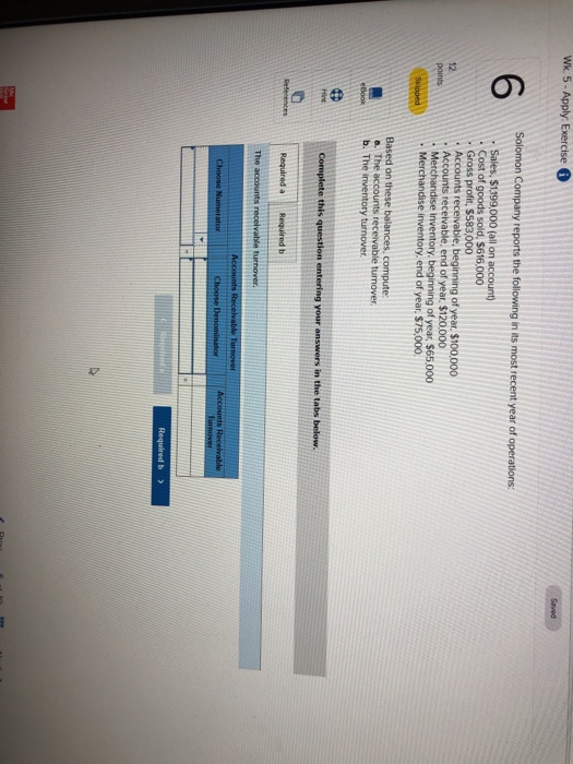 Solved Wk. 5- Apply: Exercise Saved Solomon Company Reports | Chegg.com