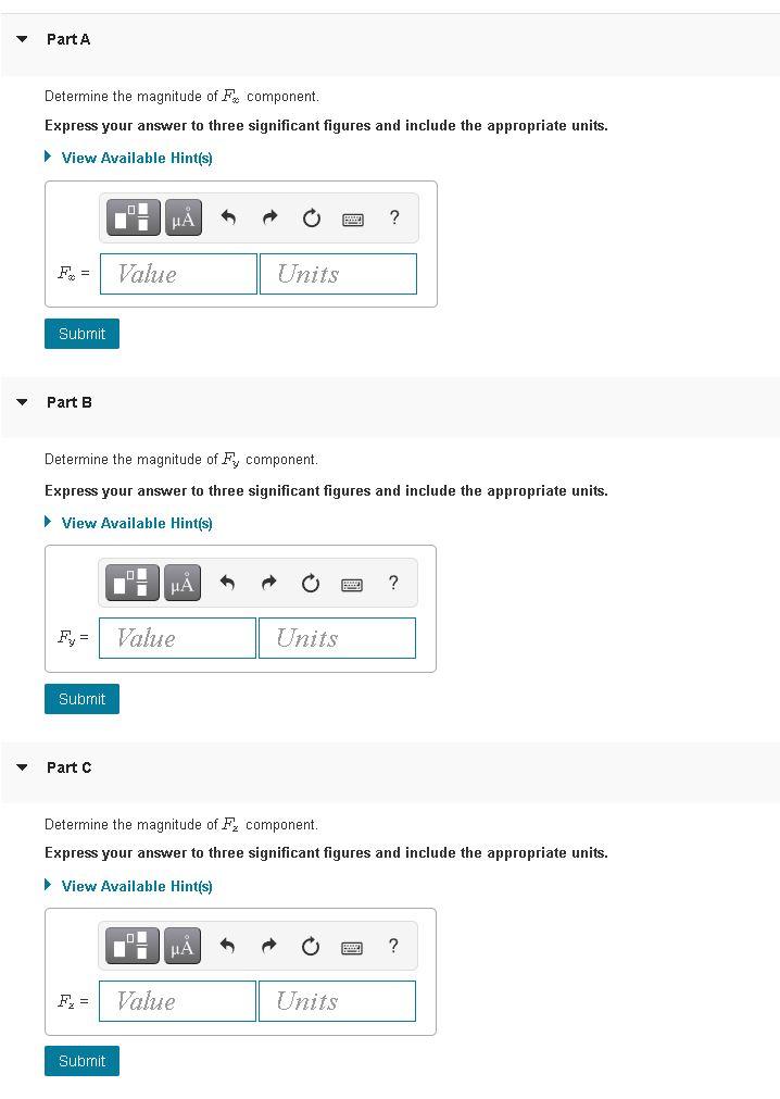 Solved The bolt is subjected to the force F, which has