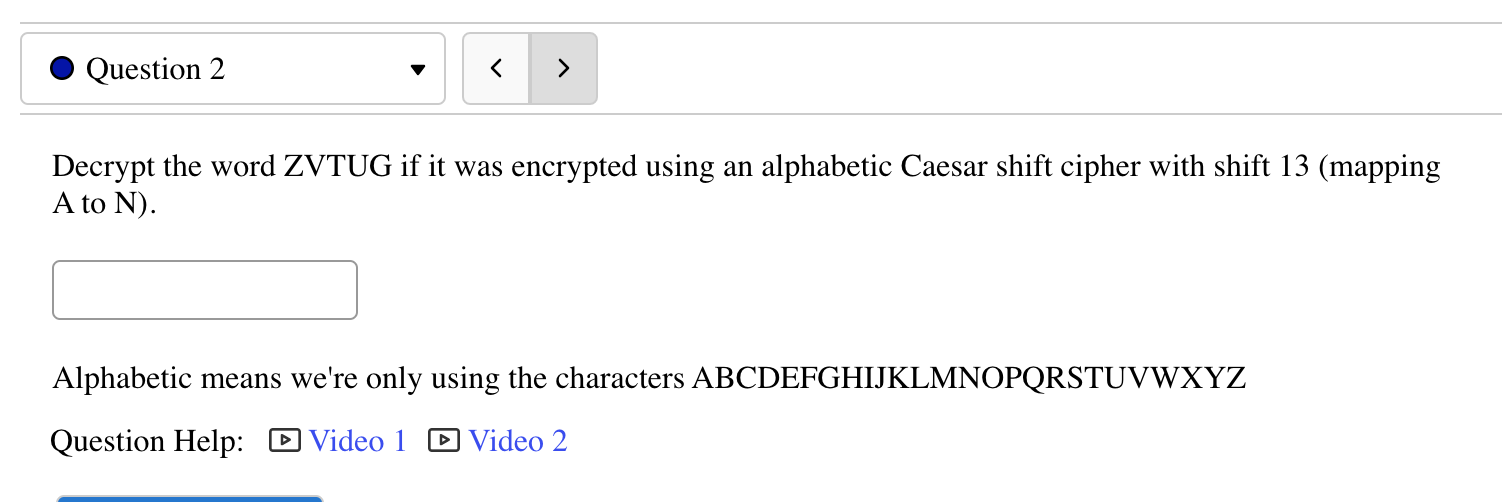 Solved decrypt the word zvtug if it was encrypted using an chegg