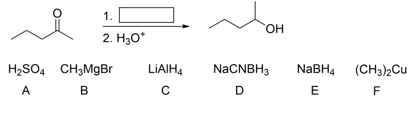 Solved 1. Which of the following reagents can carry out the | Chegg.com