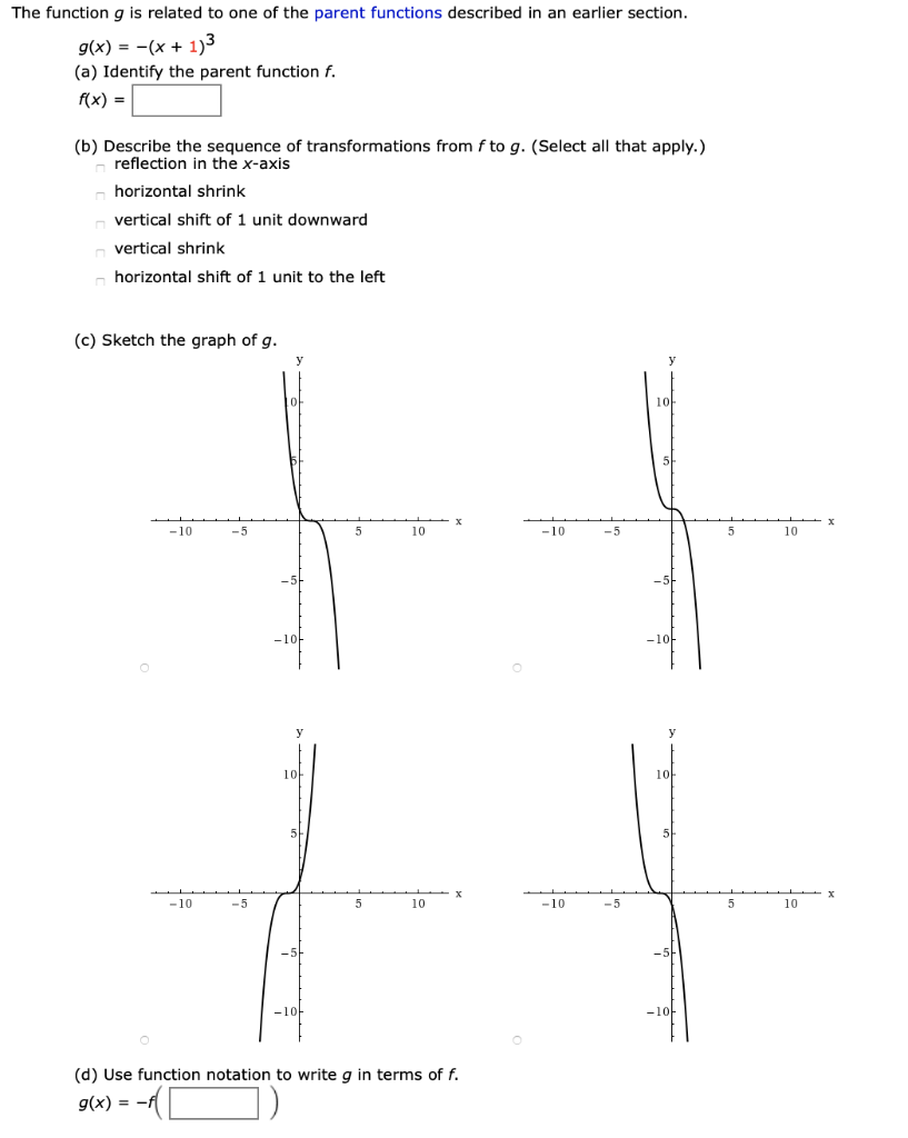 Solved Consider the following graph. 1 SIX Identify the | Chegg.com