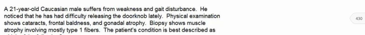 Solved A 21-year-old Caucasian male suffers from weakness | Chegg.com