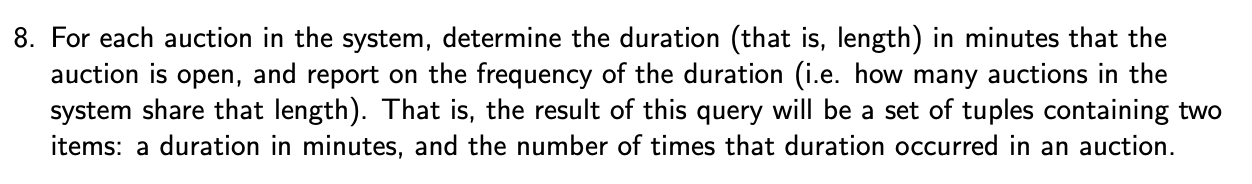 Solved SQL Query Question Here is some background about my | Chegg.com