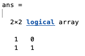 Solved What does logical array mean in Matlab? How do I know | Chegg.com