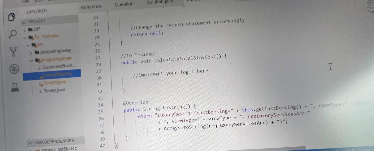 Solved Question 2: Object Oriented Programming: Marks] | Chegg.com