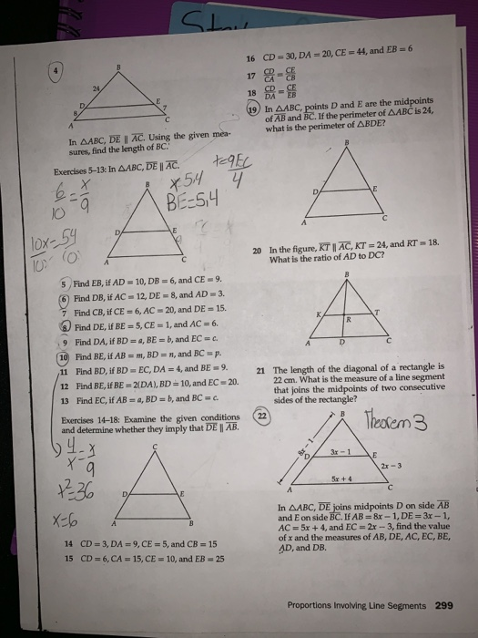 Solved CD s 30, DA 20, CE =44' and EB-6 16 器唔 17 18 (gs) In | Chegg.com