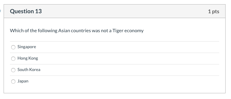 Solved Question 11 1 pts Which of these was NOT part of the | Chegg.com