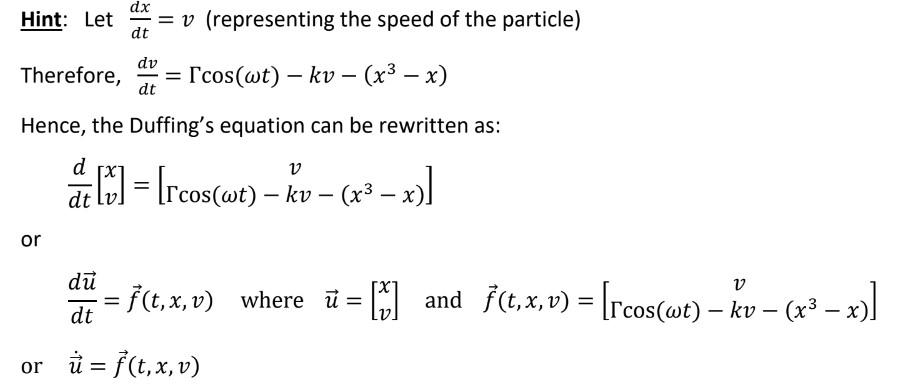 Solved The motion of a particle under the influence of a | Chegg.com