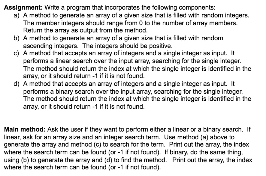 Solved Assignment: Write a program that incorporates the | Chegg.com