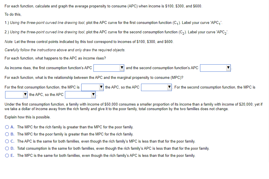 For each function, calculate and graph the average | Chegg.com