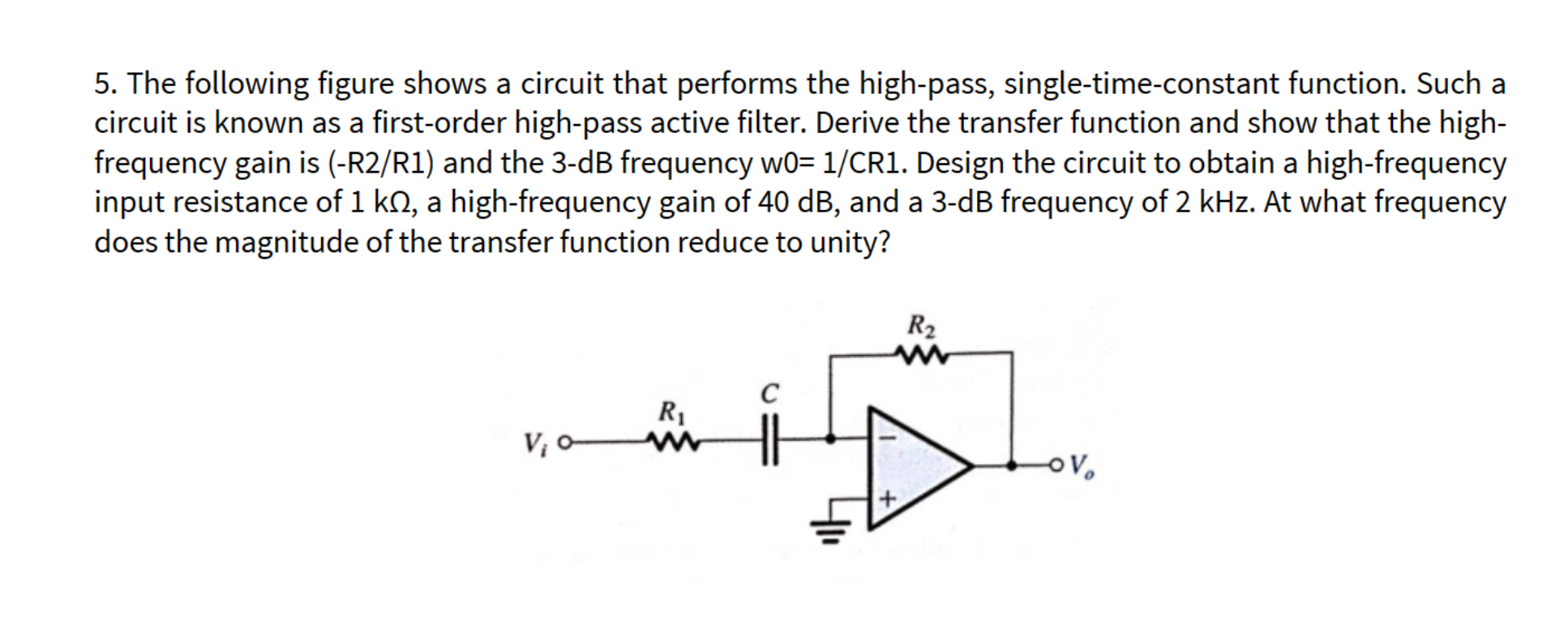 Solved 5. The following figure shows a circuit that performs | Chegg.com