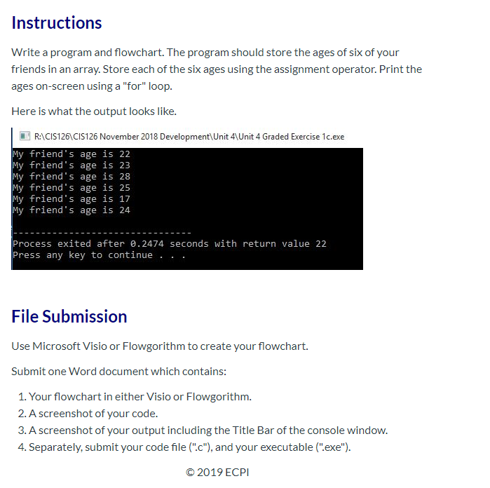 Solved Instructions Write a program and flowchart. The | Chegg.com