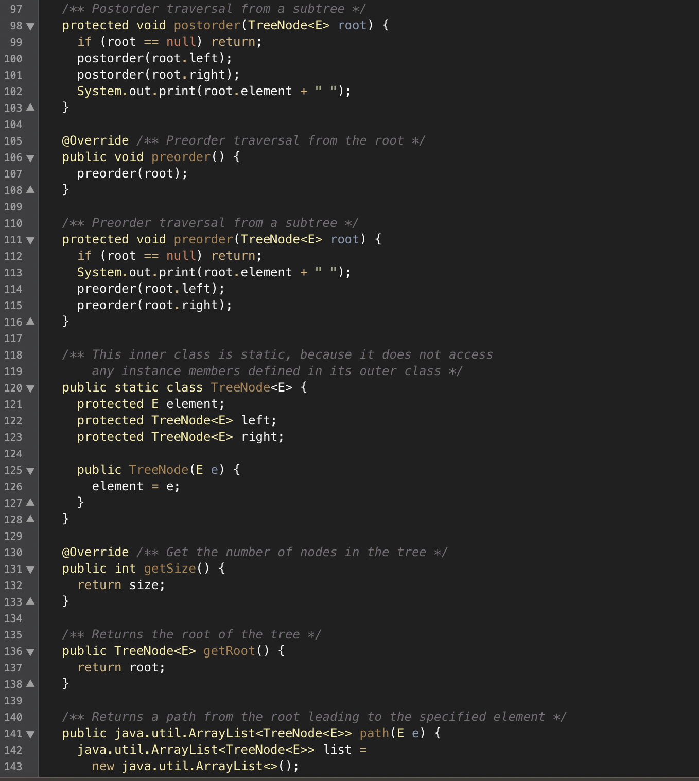 Solved With these classes BST, Tree and AVLTree from Liang | Chegg.com