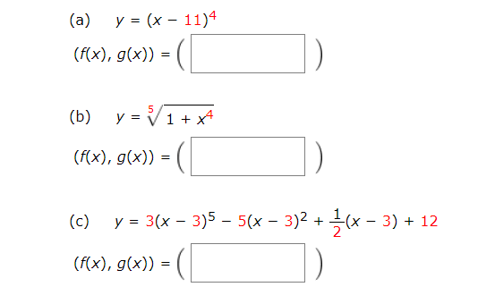 Solved Write each of the following functions as a | Chegg.com