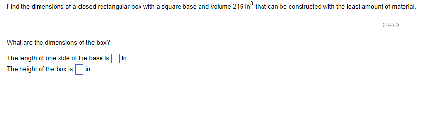 Solved Find the dimensions of a closed rectangular box with | Chegg.com