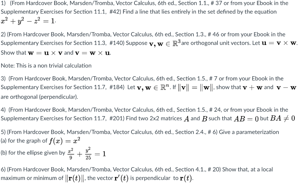 solved-1-from-hardcover-book-marsden-tromba-vector-chegg