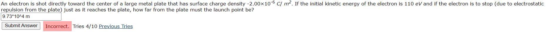 Solved An electron is shot directly toward the center of a | Chegg.com