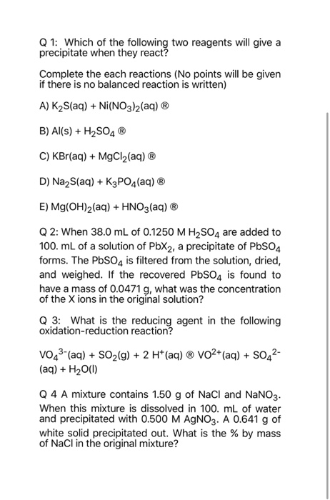 Solved Which of the following two reagents will give a | Chegg.com