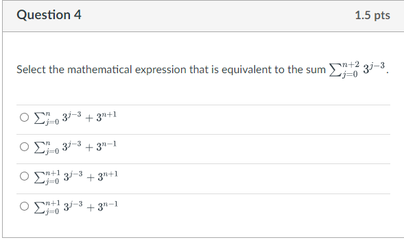 Solved Select the mathematical expression that is equivalent | Chegg.com
