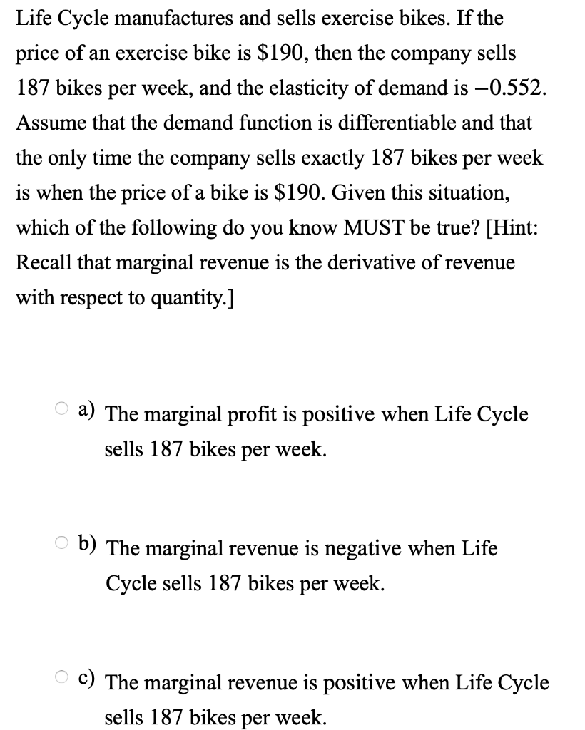 should i buy a cycle