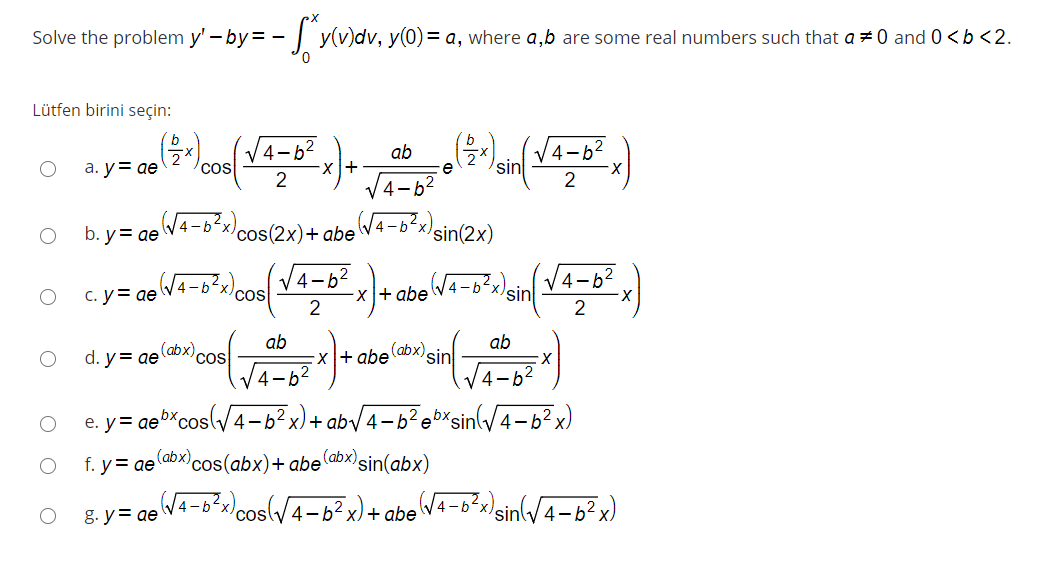 Solved Solve The Problem Y By S X V Dv Y 0 A Chegg Com