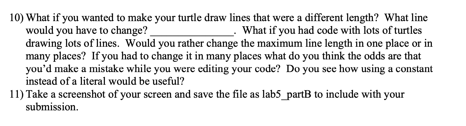 Solved 2) There are eight lines of code where a ‘literal | Chegg.com