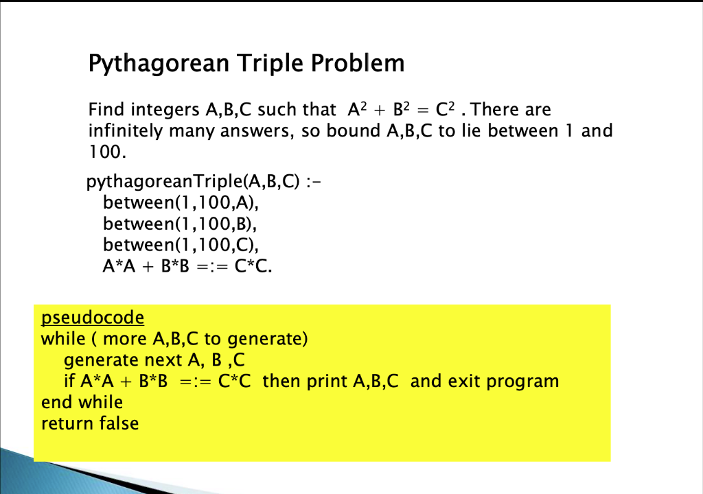 Solved Problem 5 Modify The Pythagorean Triple Problem From | Chegg.com