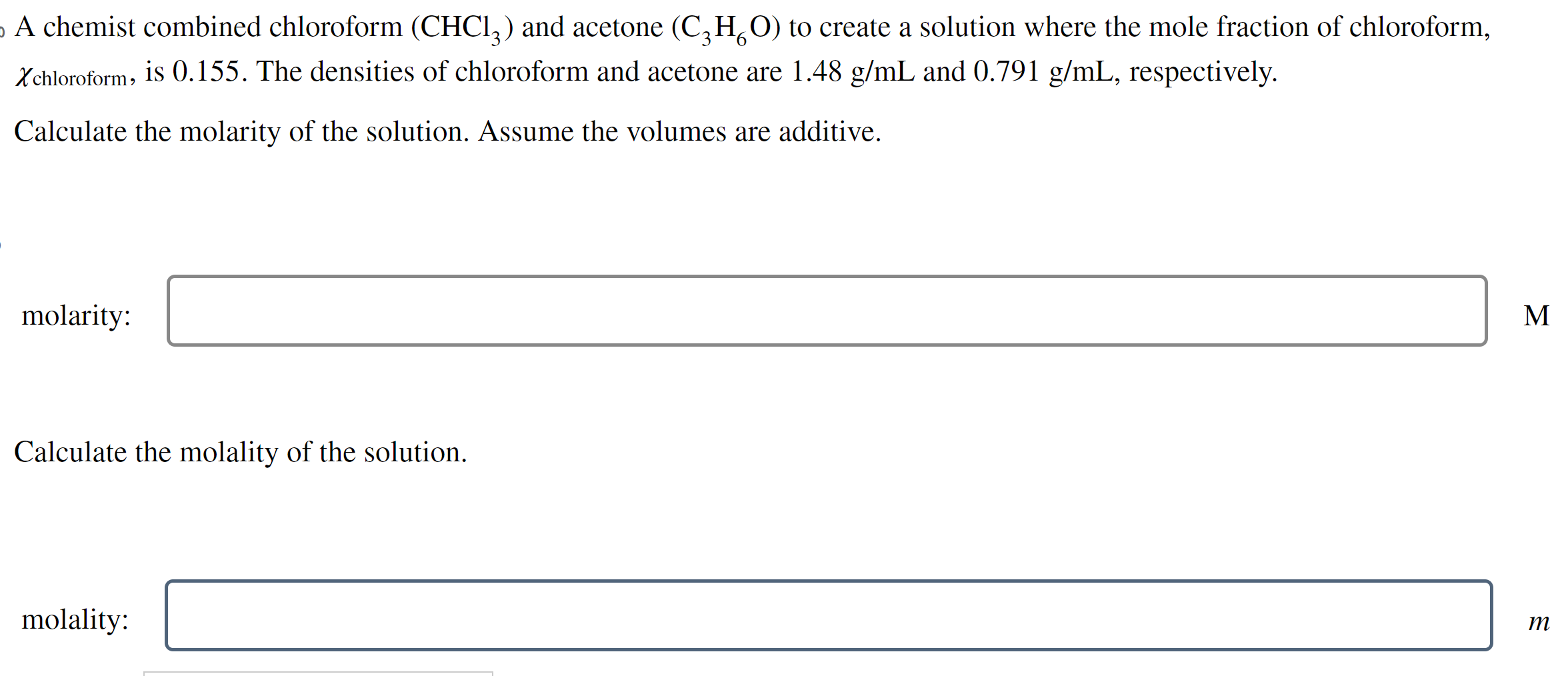 Solved A Chemist Combined Chloroform CHCl3 And Acetone Chegg Com   Screenshot2024 02 08180026 