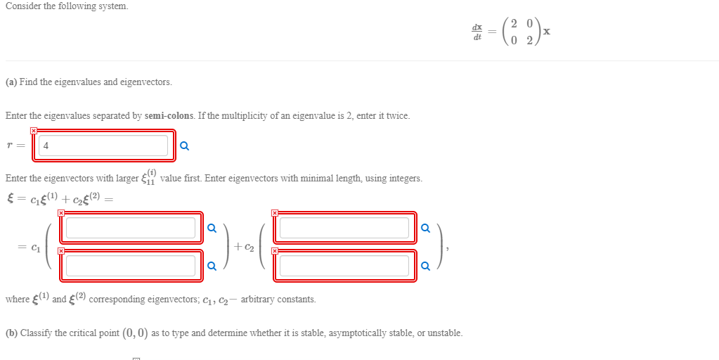 Solved Consider the following system. - (2 9): (a) Find the | Chegg.com