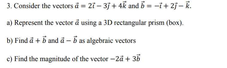 Solved Grade 12 Vector Pls show all your steps and explain | Chegg.com