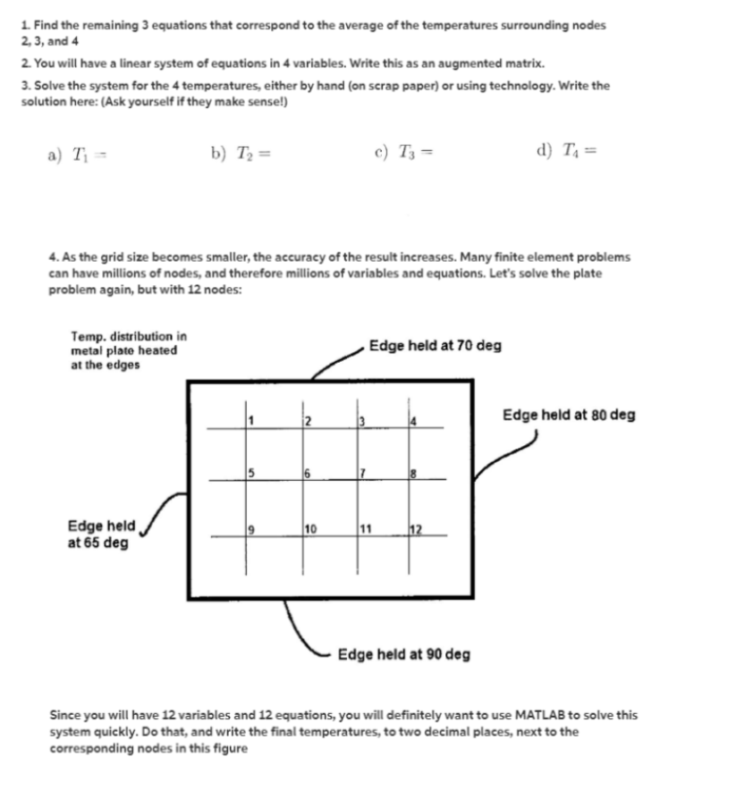 Solved I already finished the first 1-3, I only need help | Chegg.com