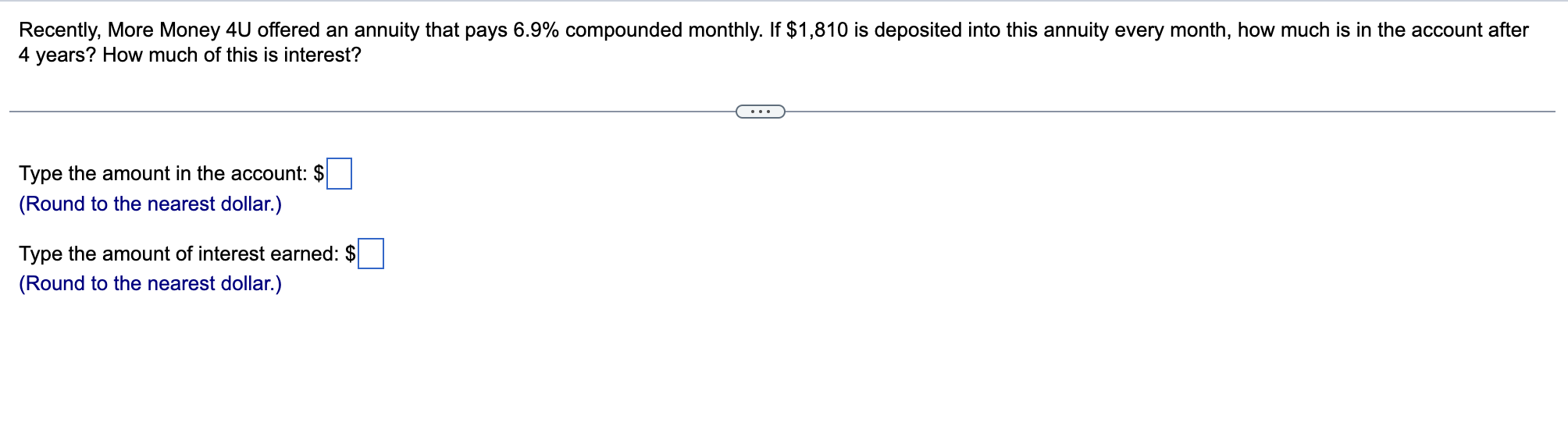 Solved Recently, More Money 4U offered an annuity that pays | Chegg.com