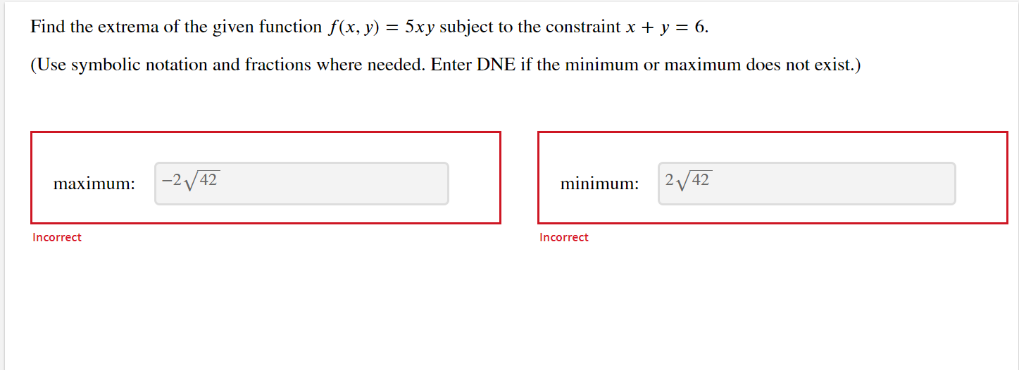 [solved] Find The Extrema Of The Given Function F X Y 5xy