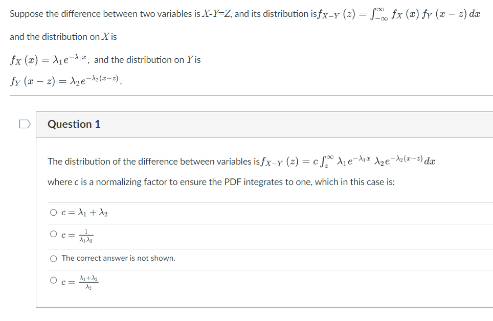 Solved Suppose the difference between two variables is | Chegg.com