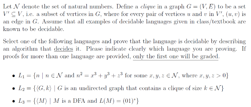 Solved Let N Denote The Set Of Natural Numbers Define A Chegg Com