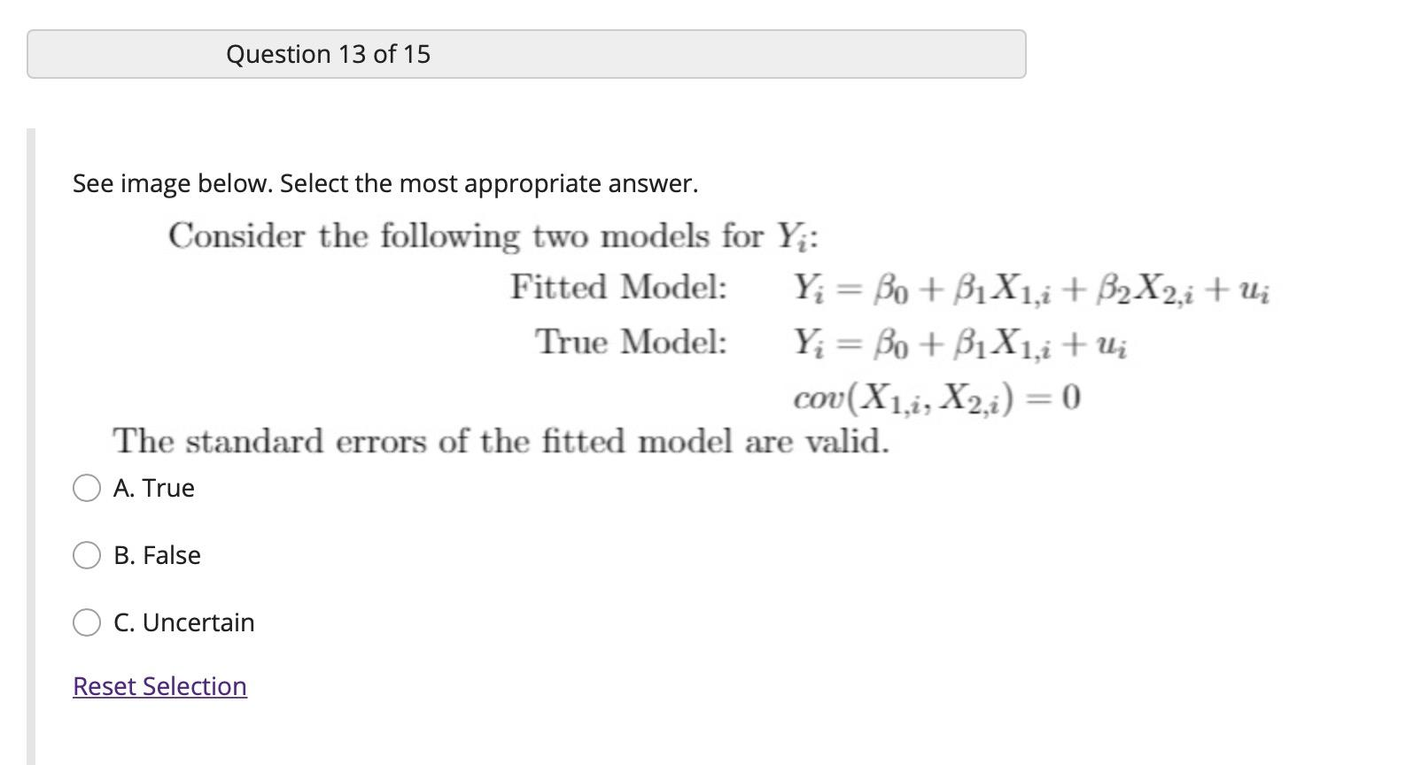 Solved Question 13 of 15 See image below. Select the most | Chegg.com