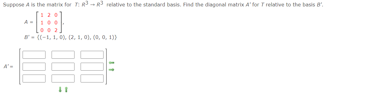 Solved Suppose A Is The Matrix For T: R3 - R3 Relative To | Chegg.com