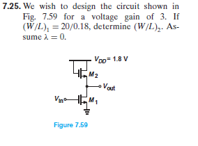Solved 7.25. We wish to design the circuit shown in Fig. | Chegg.com