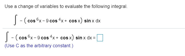 Solved Find the following integral. ex- e -x dx ex- e -x | Chegg.com