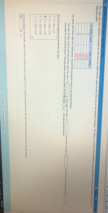 Solved following table. (Round the successive ratios to two | Chegg.com