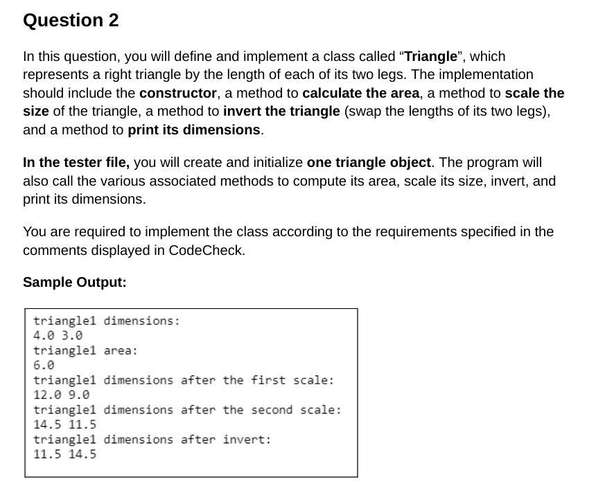 Solved In this question, you will define and implement a | Chegg.com