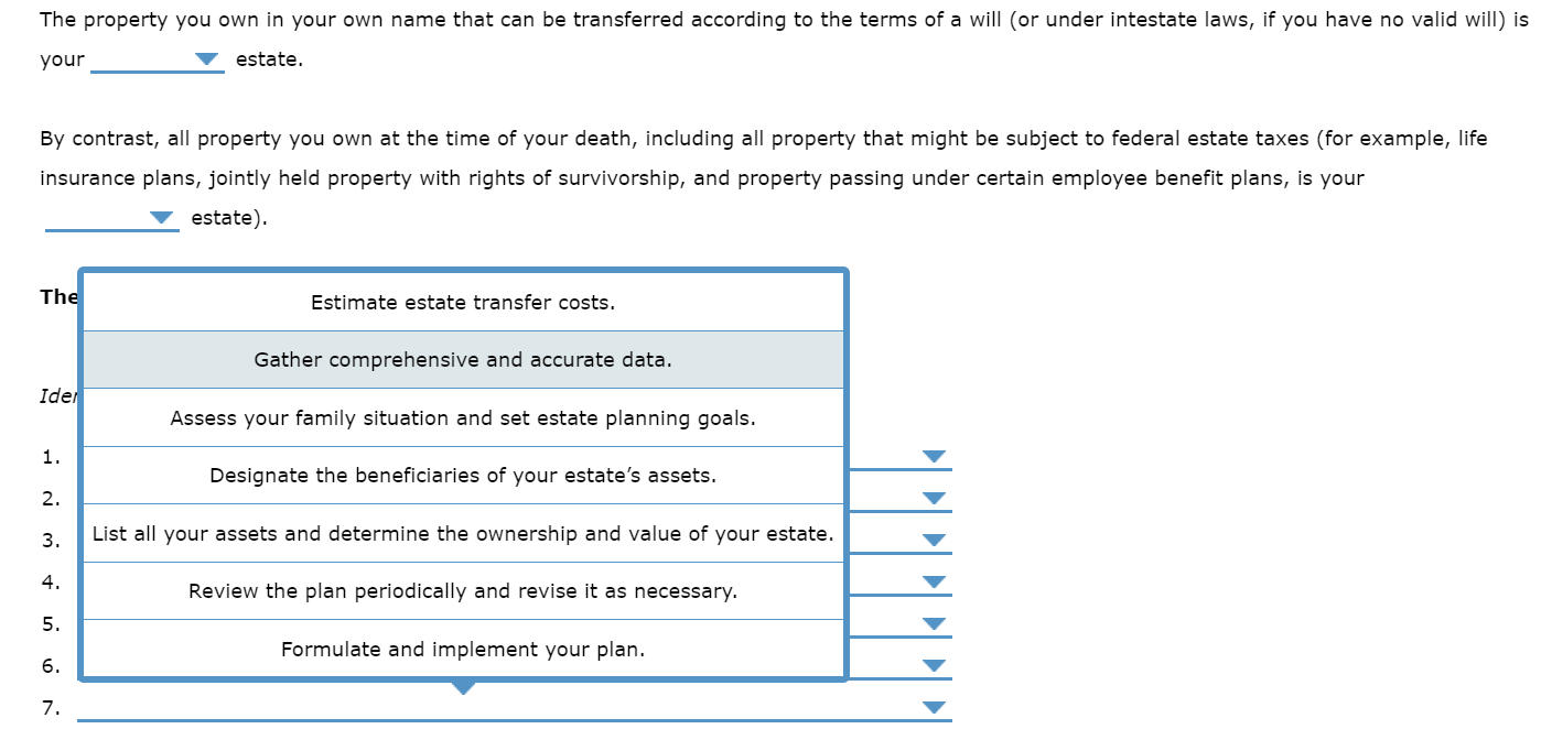 The property you own in your own name that can be