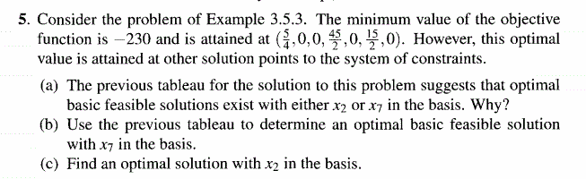 Consider The Example Problem Solved 5. Consider the problem of Example 3.5.3. The minimum | Chegg.com