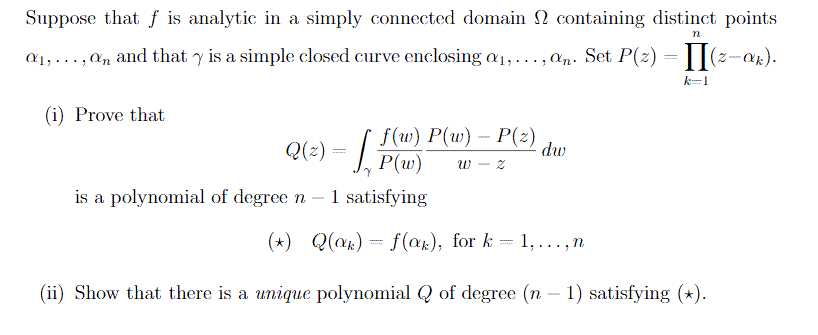 Solved Suppose that f is analytic in a simply connected | Chegg.com