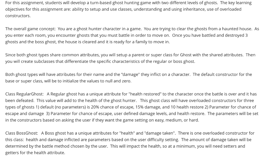 For this assignment, students will develop a | Chegg.com