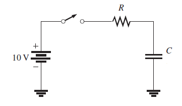 Solved In the below figure, the capacitor is initially | Chegg.com